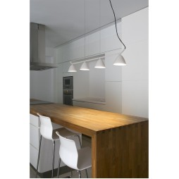 Colgante Flash 4 luces blanco Faro